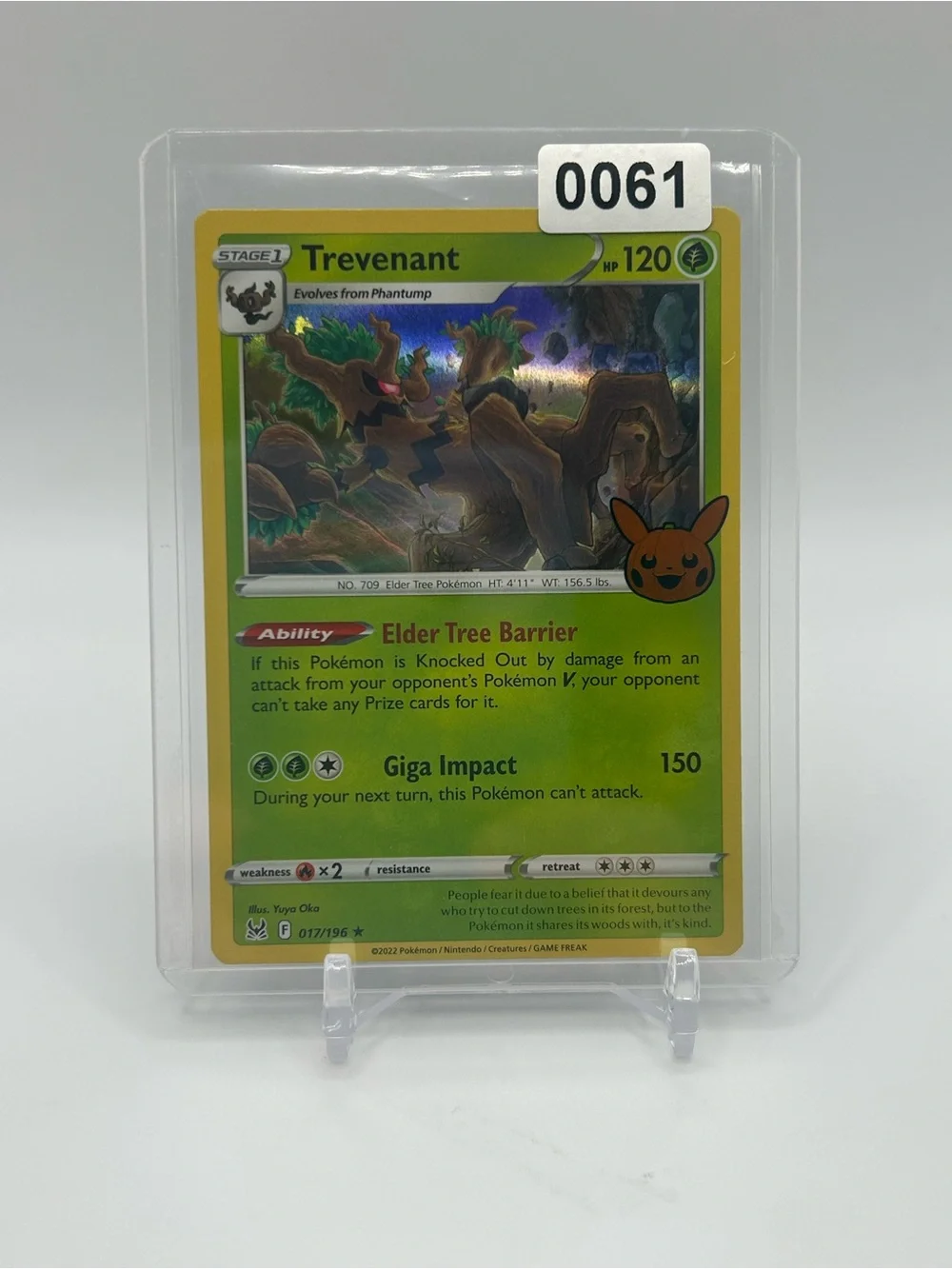 Trevenant Holo Pokemon Trick or Trade Trading Card 🎃
